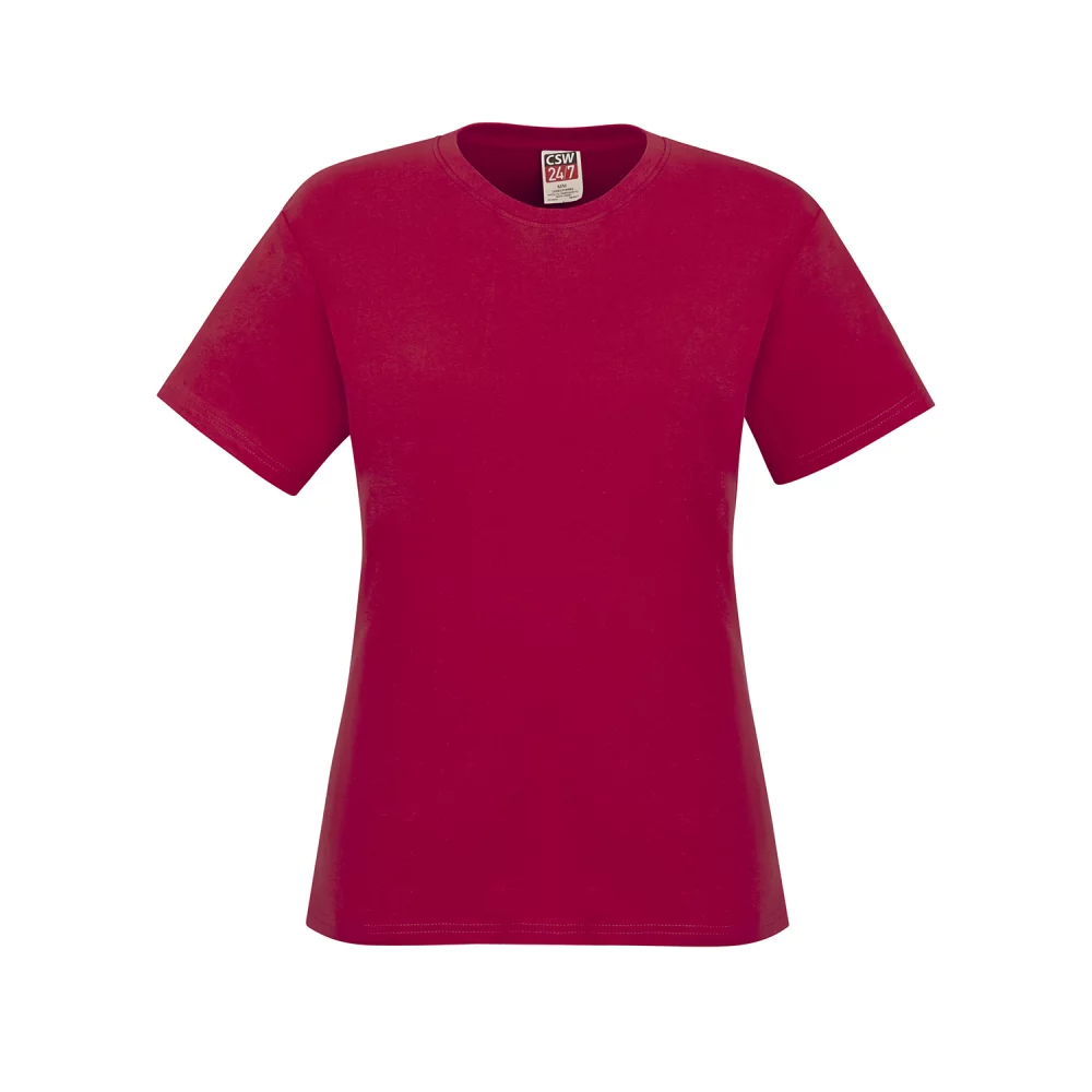Ladies Ring Spun Combed Cotton Crewneck T-Shirt