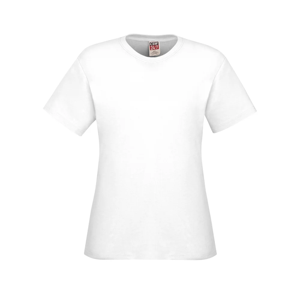 Ladies Ring Spun Combed Cotton Crewneck T-Shirt