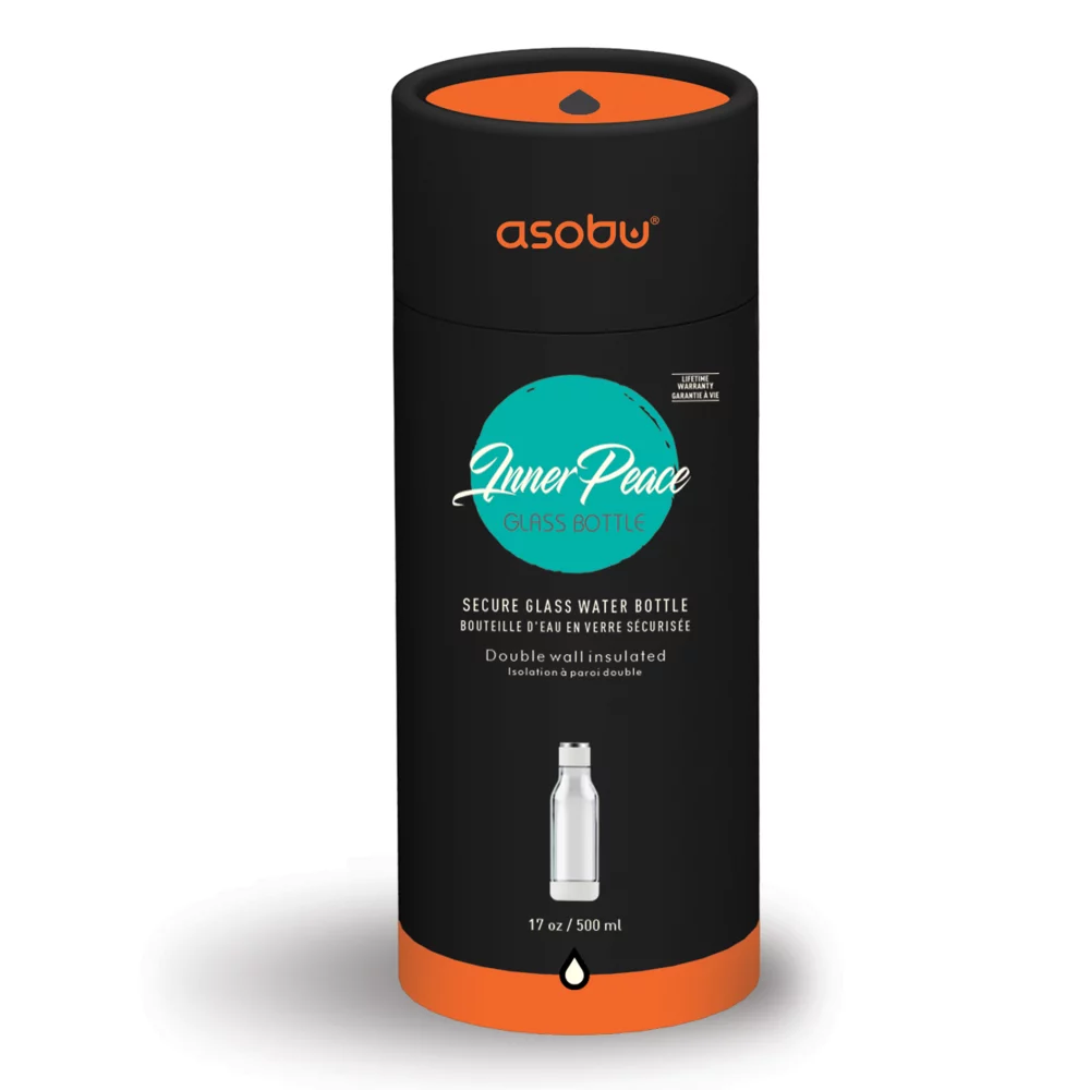 Bouteille d'eau en verre Asobu® Inner Peace