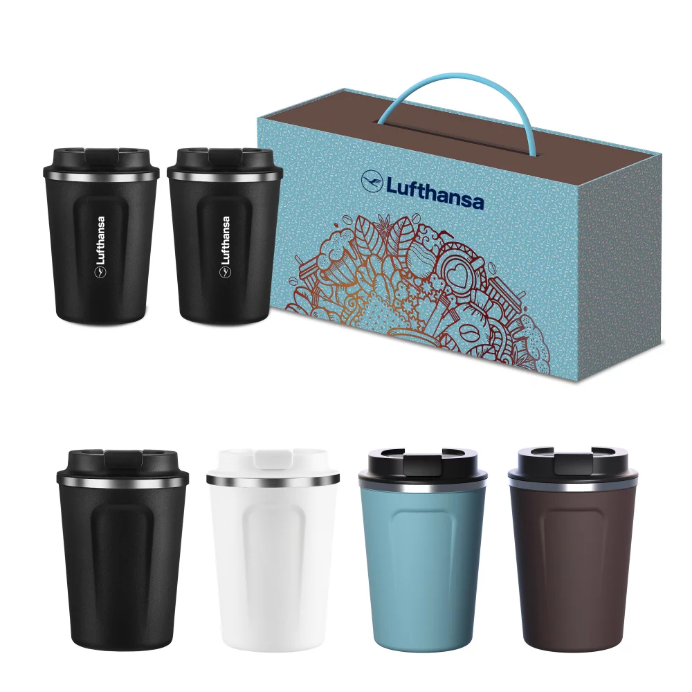 Tasses à café compactes de 13 oz - Ensemble de 2