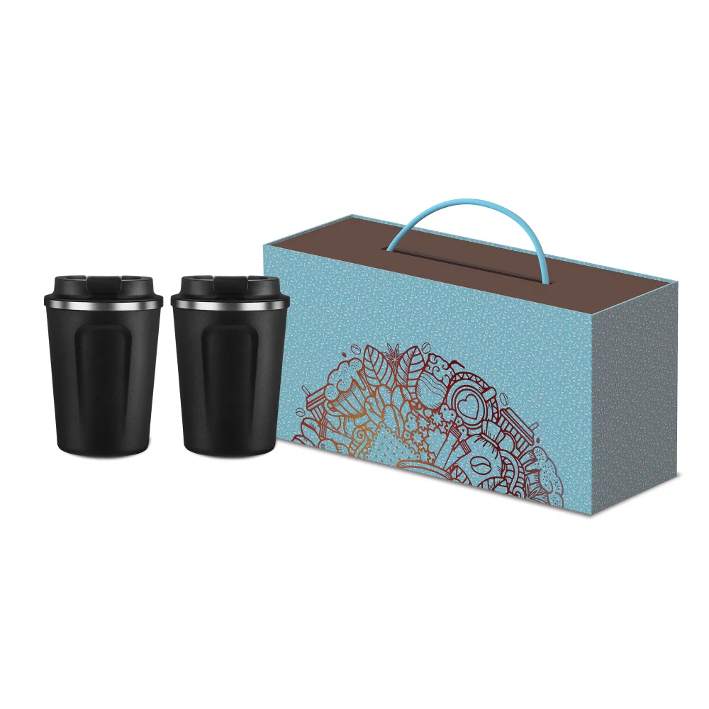 Tasses à café compactes de 13 oz - Ensemble de 2