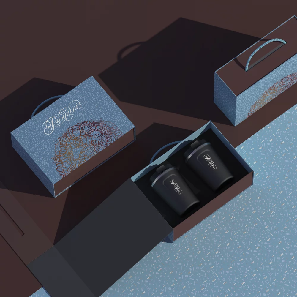 Tasses à café compactes de 13 oz - Ensemble de 2