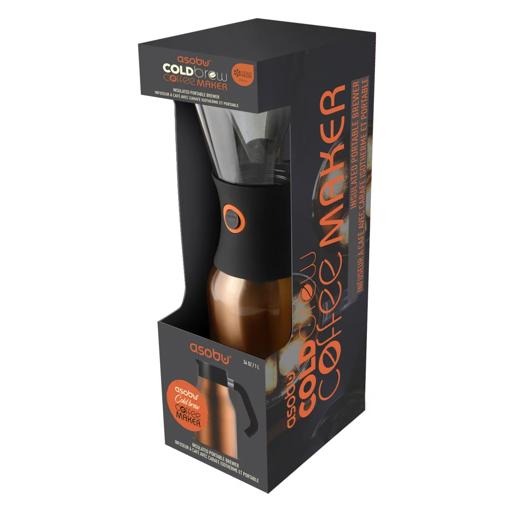 34 oz. Carafe portable Asobu® pour café froid avec poignée