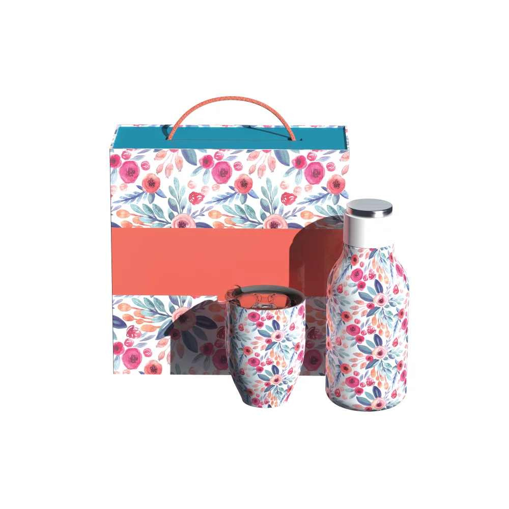 16 Oz. Asobu® Urban Vacuum Insulated Bottle w/10 Oz. Coffee Tumbler