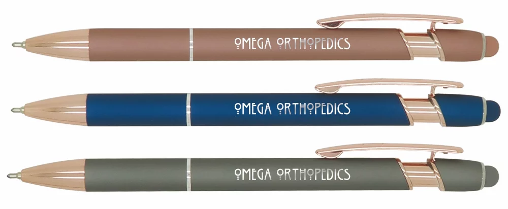 Stylo stylet Ultima avec accents en or rose