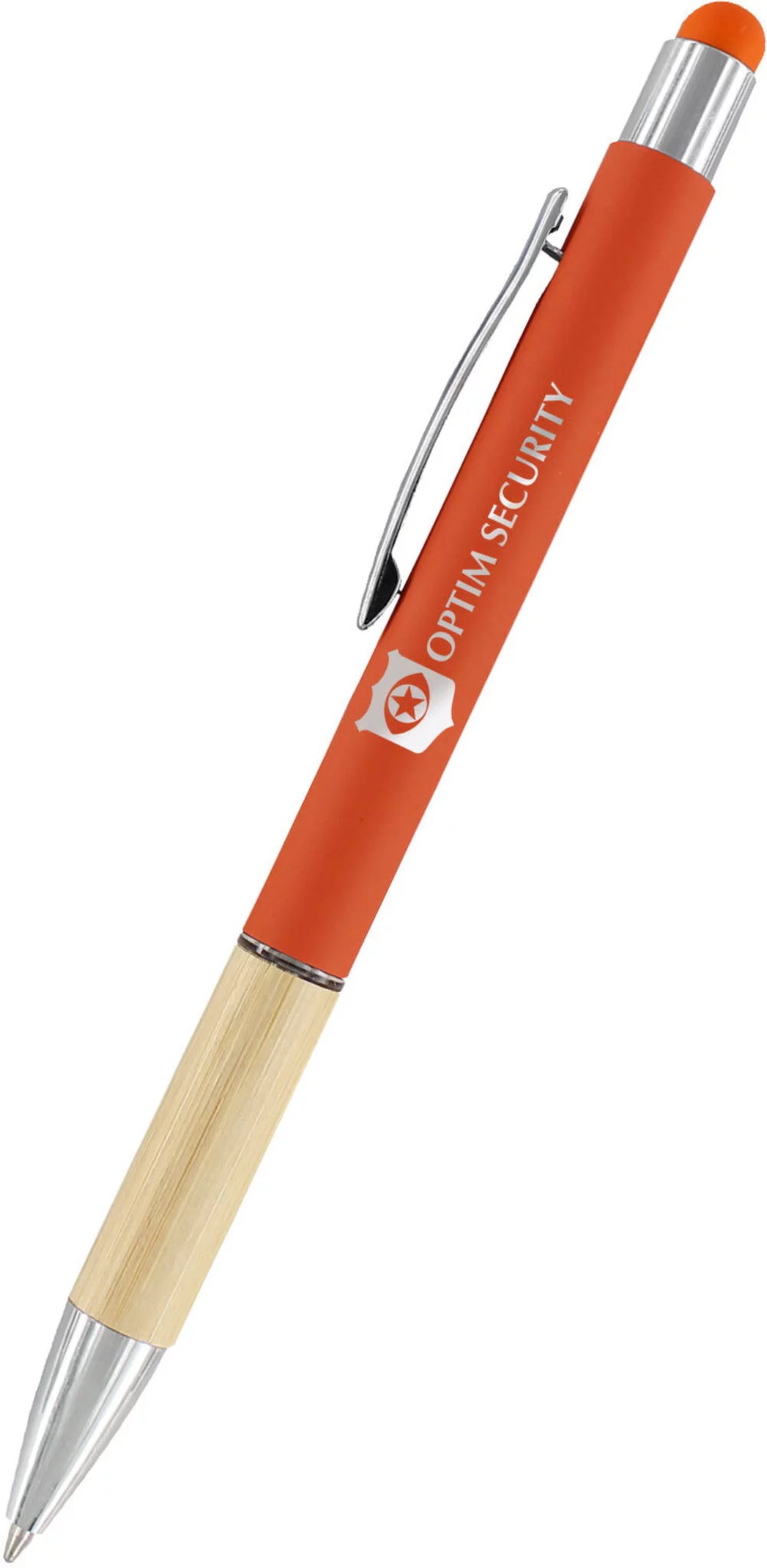 Stylo à stylet Saratoga Bamboo Grip