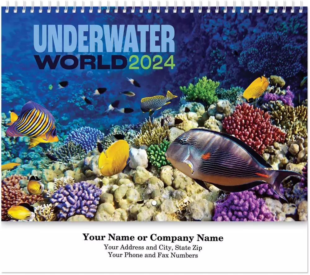 Underwater World Spiral Wall Calendar