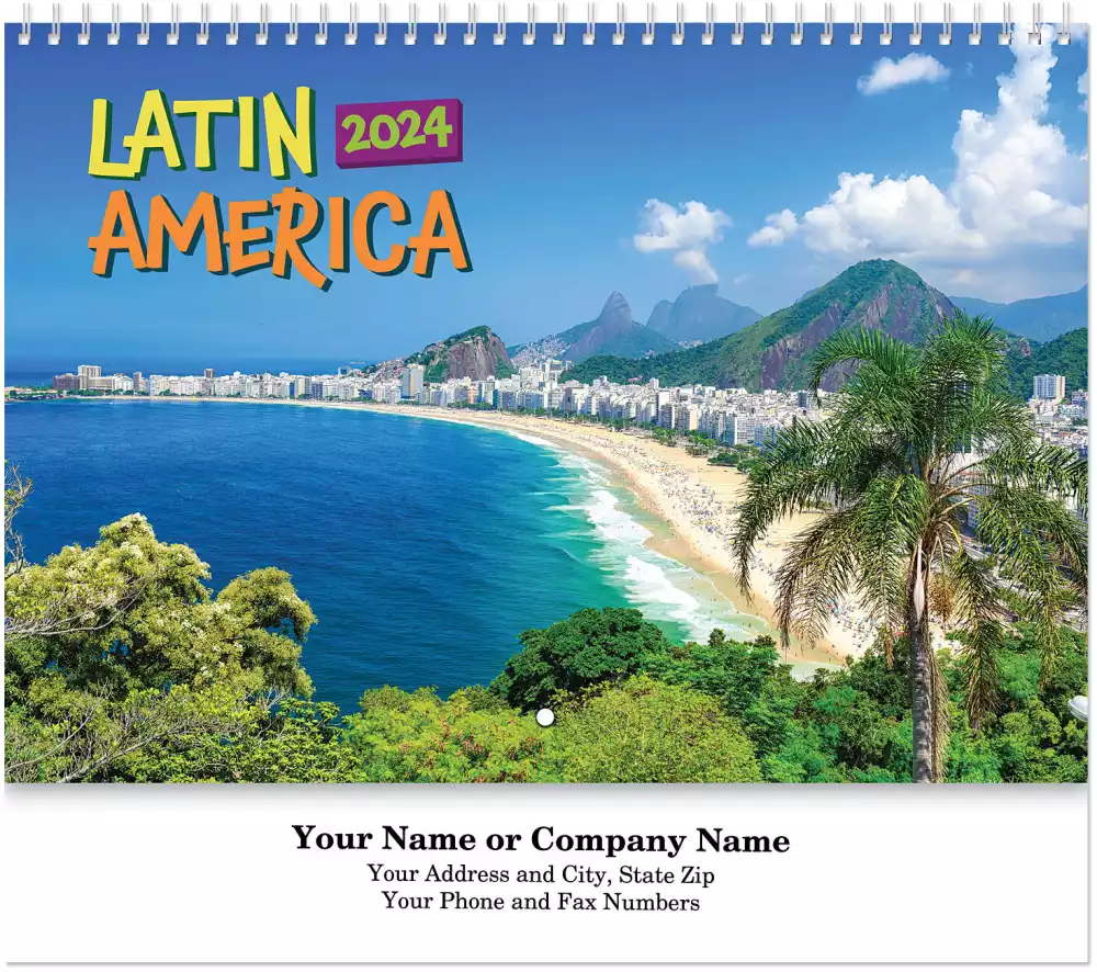 Latin America Spiral Wall Calendar