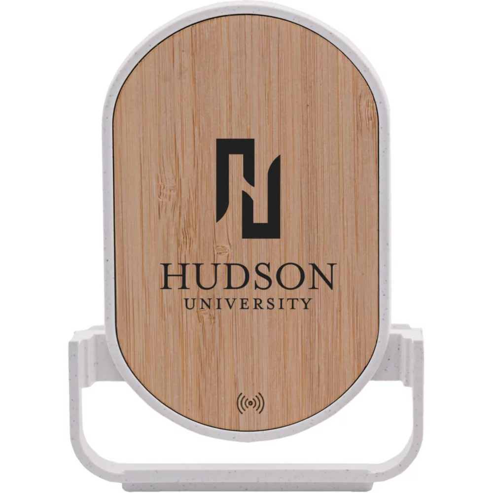 Qi Certified Bamboo Phone Charger Stand