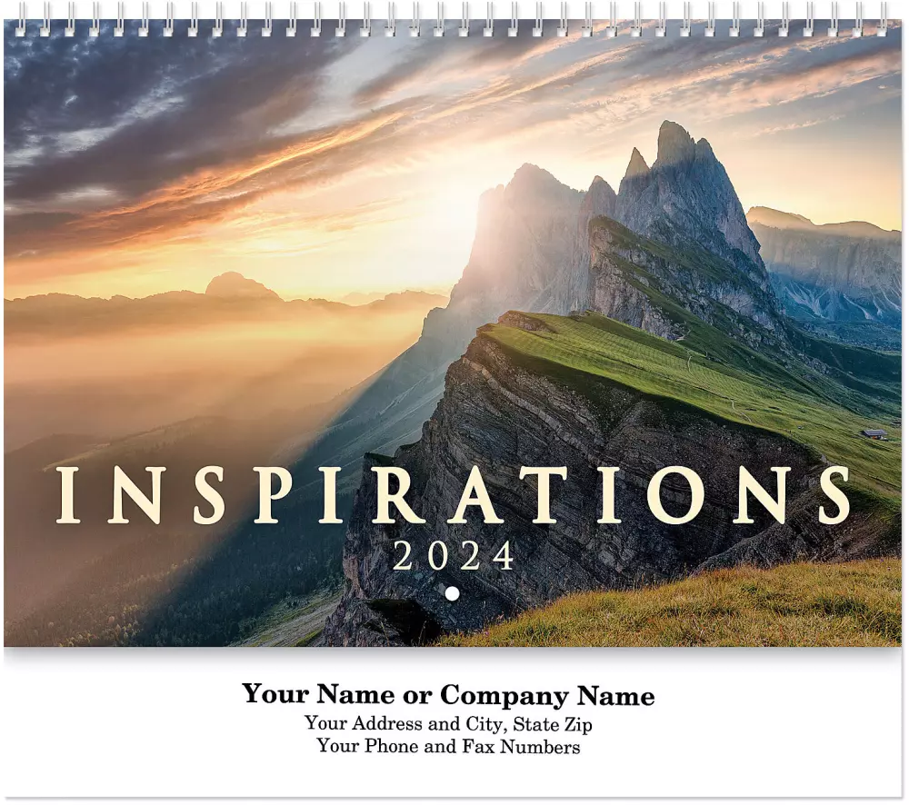 Calendrier mural INSPIRATIONS (à spirale)