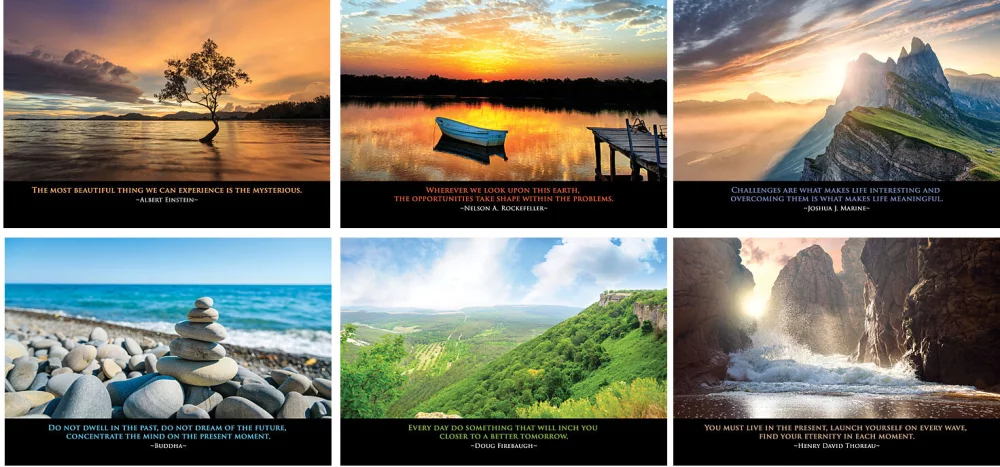 Full Colour INSPIRATIONS Wall Calendar (Spiral)