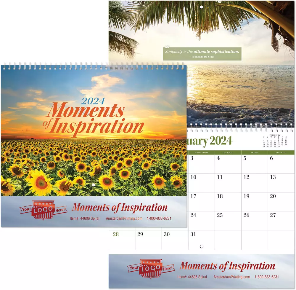 Calendrier mural Moments d'inspiration en spirale