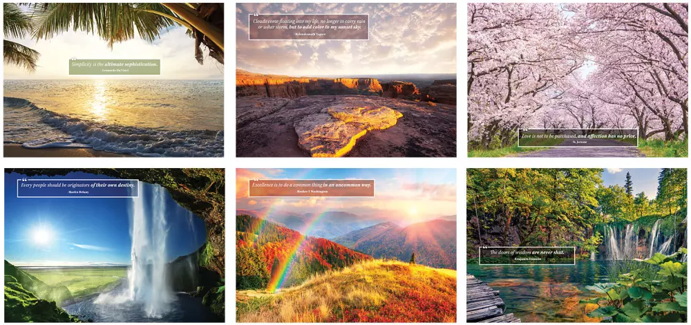 Calendrier mural Moments d'inspiration en spirale