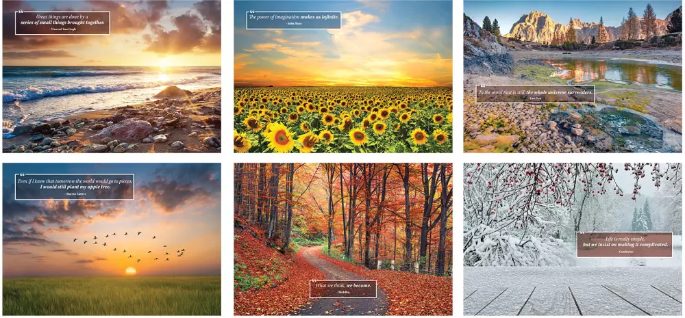 Moments Of Inspiration Spiral Wall Calendar