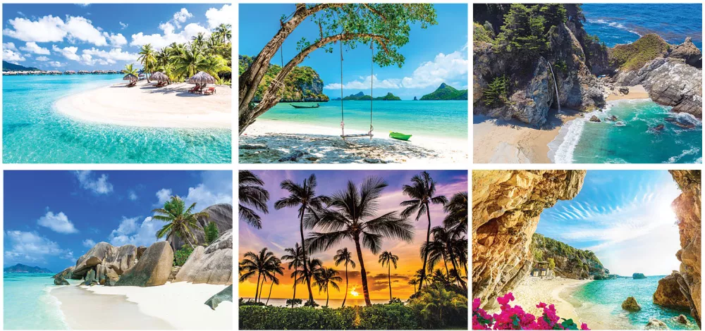 Calendrier de bureau Plages