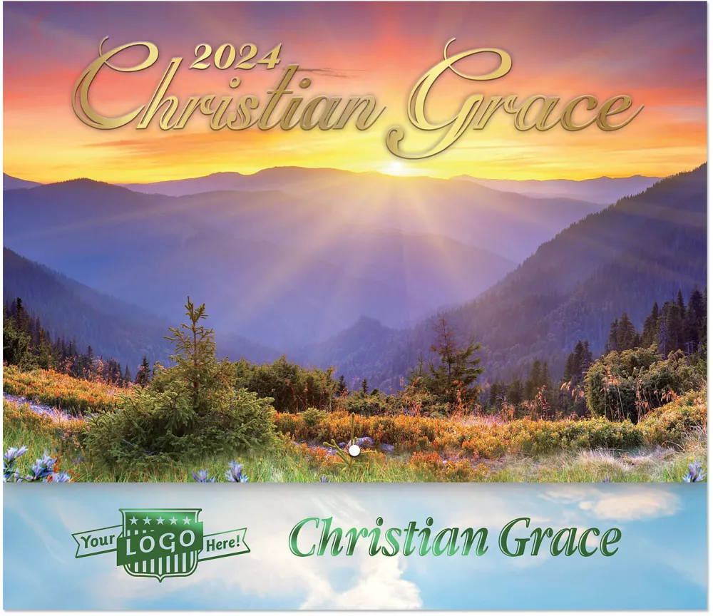 Calendrier mural agrafé Luxe Gallery Christian Grace