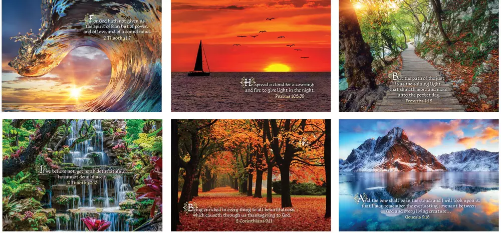 Calendrier mural en spirale Christian Grace