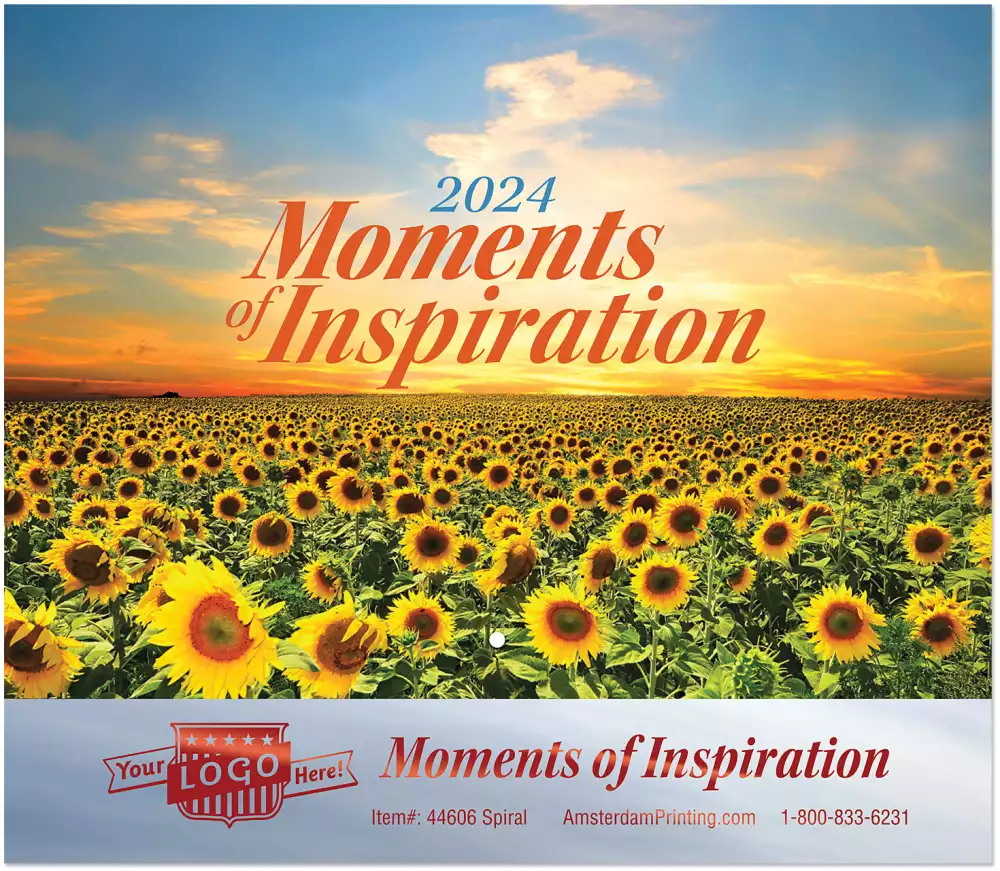 Calendrier mural Moments d'inspiration agrafé