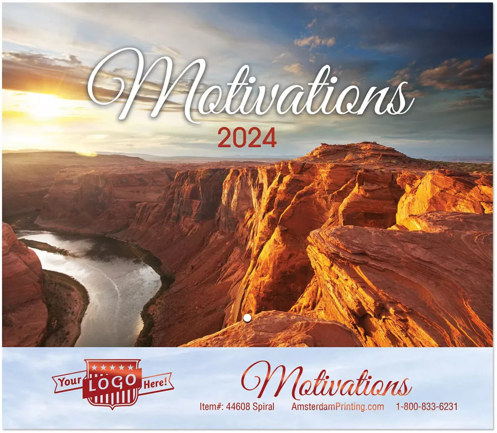 Calendrier mural avec agrafes de motivation