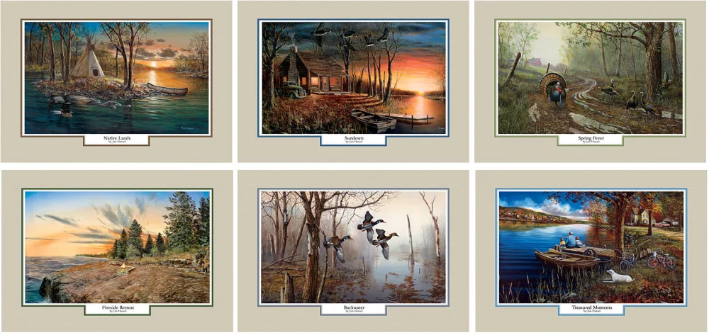 Calendrier mural agrafé pour retraite en forêt