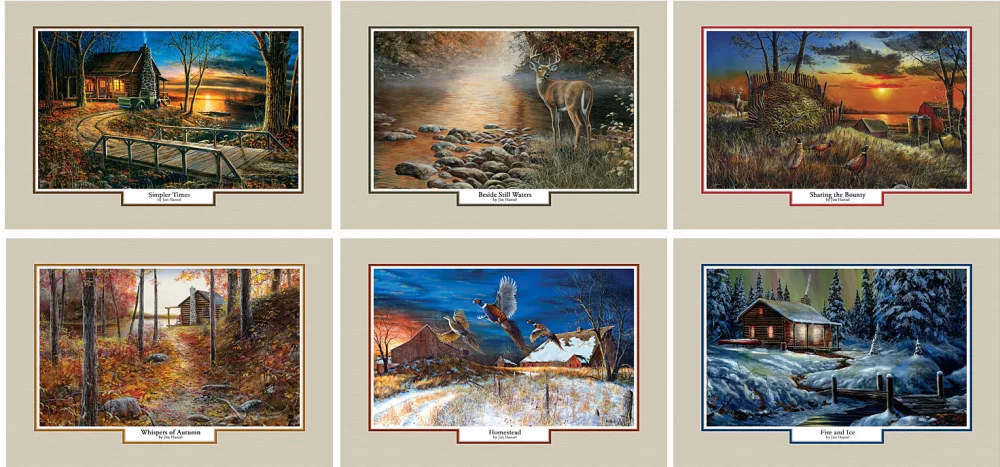 Calendrier mural en spirale retraite en forêt en couleur complète