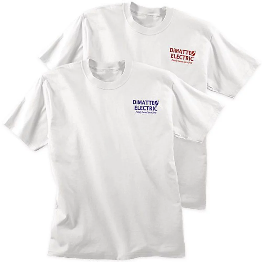 T-shirt blanc imprimé en sérigraphie