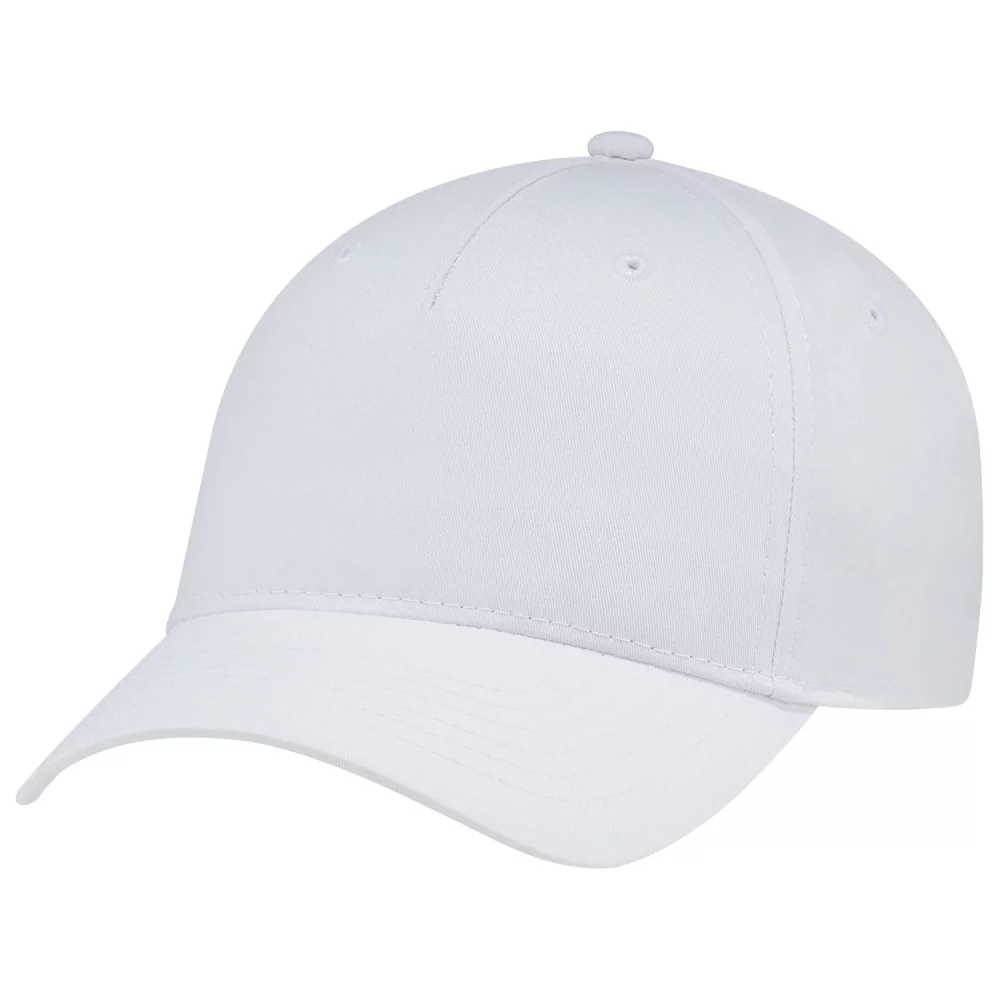 Casquette à cinq panneaux ajustée et construite en entier