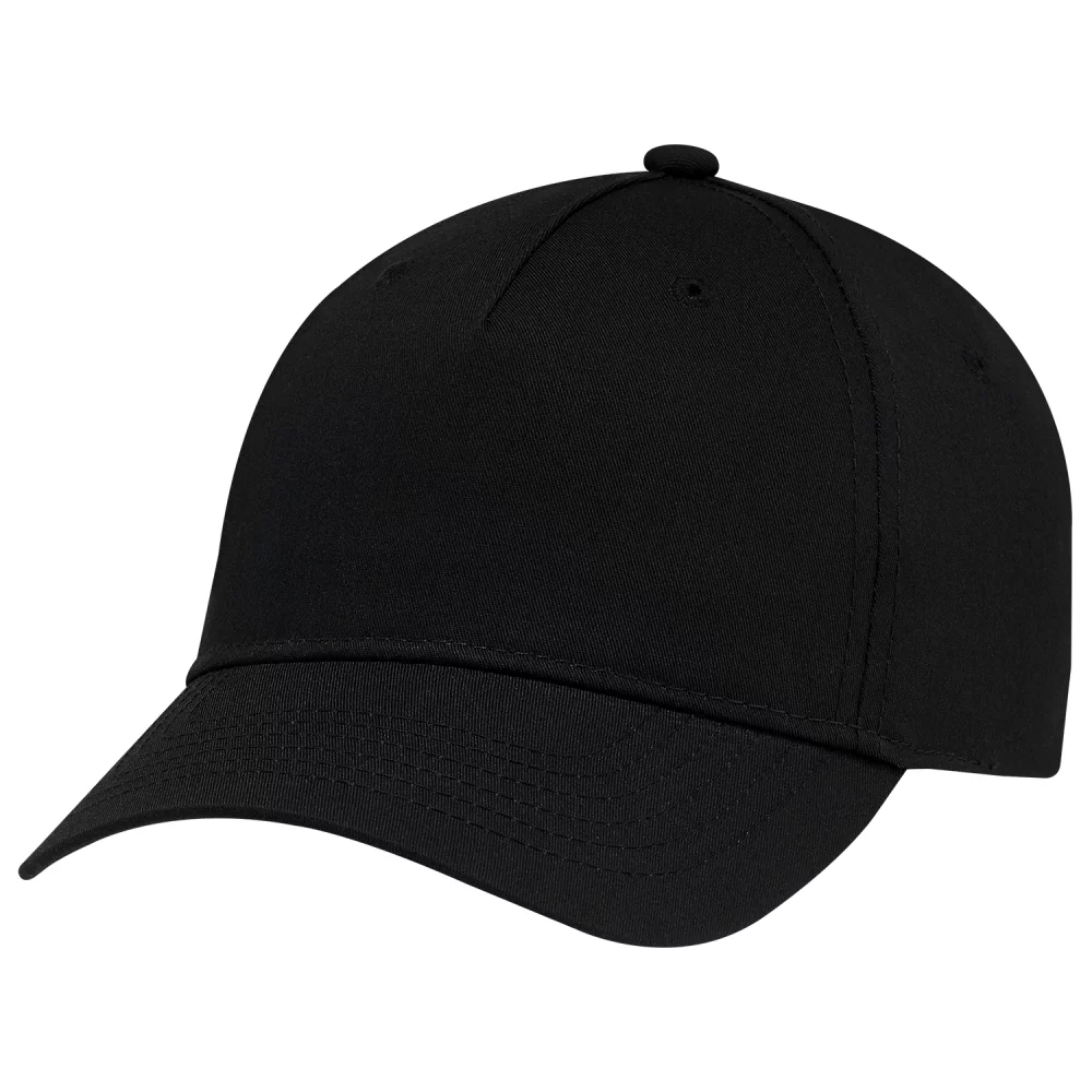 Casquette à cinq panneaux ajustée et construite en entier
