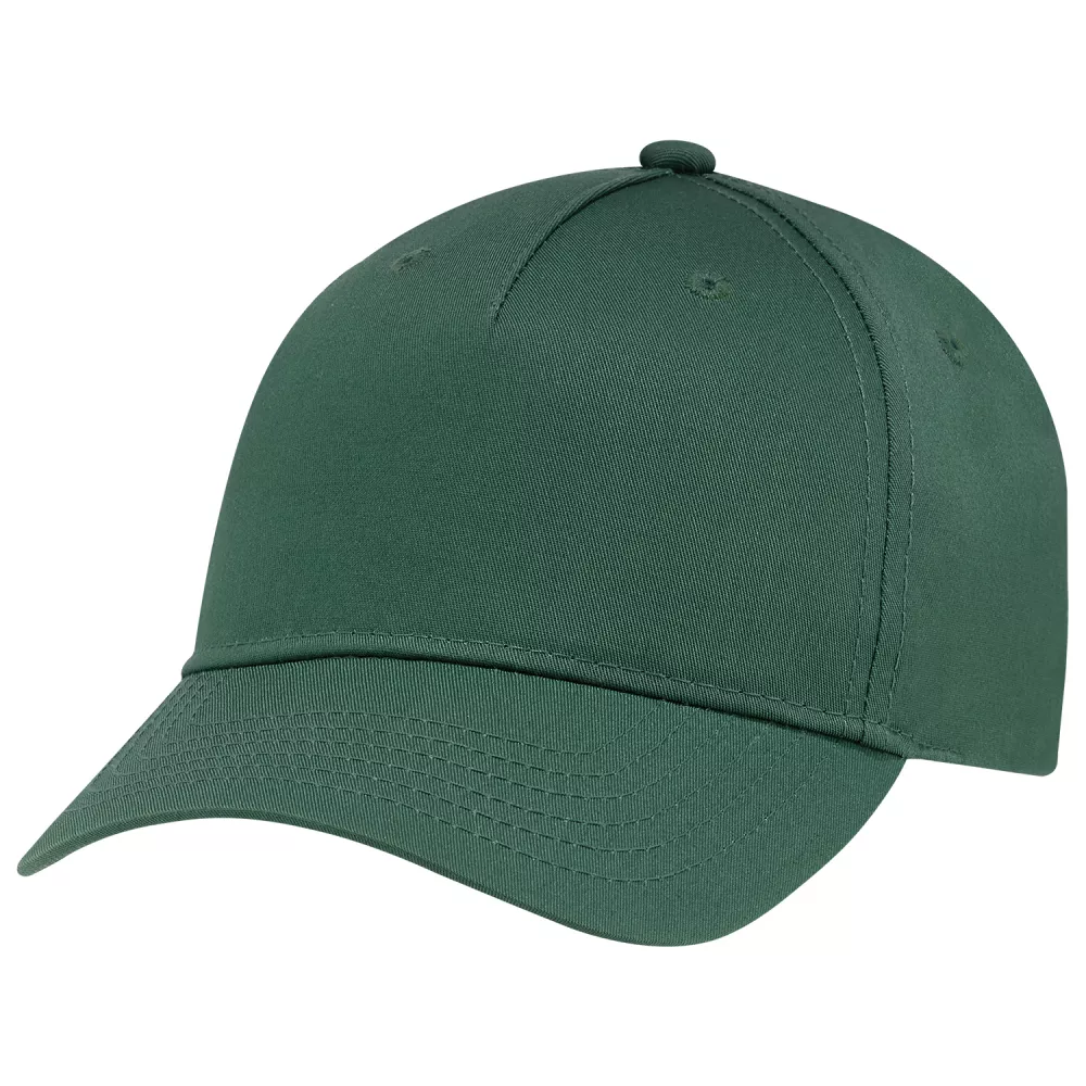 Casquette à cinq panneaux ajustée et construite en entier