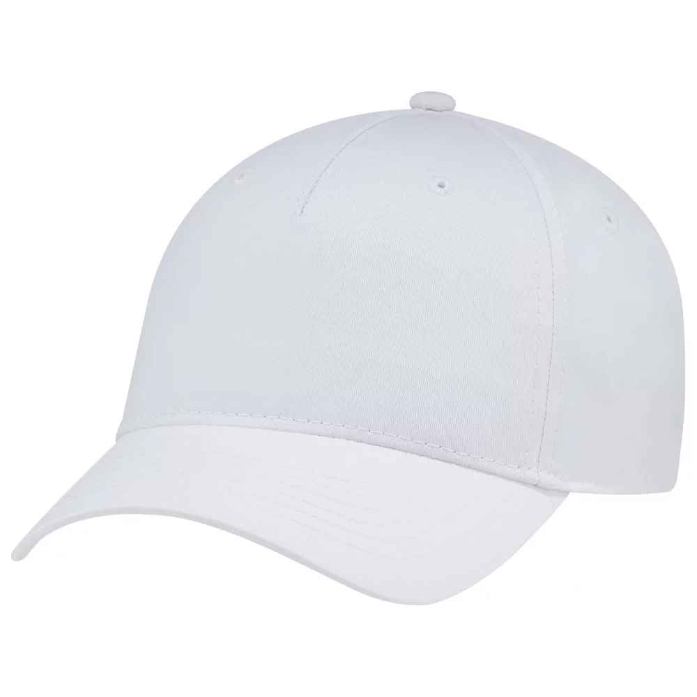 Casquette à cinq panneaux ajustée et construite en entier