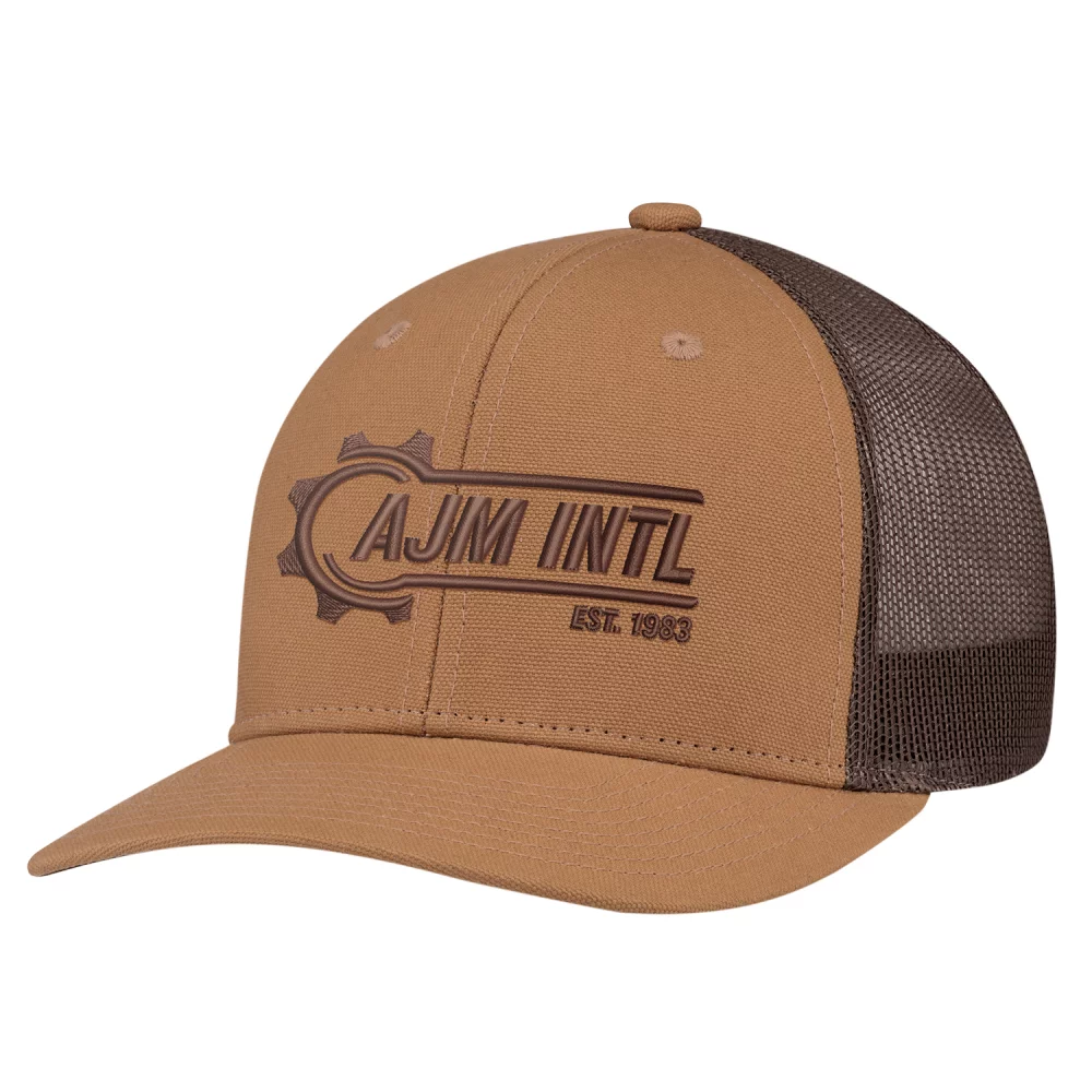 Toile de canard / Maille en polyester - Casquette structurée à 6 panneaux Pro-Round (dos en maille)