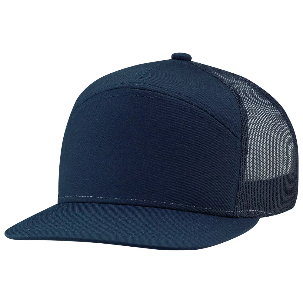 Casquette de style camper à 7 panneaux avec dos en filet