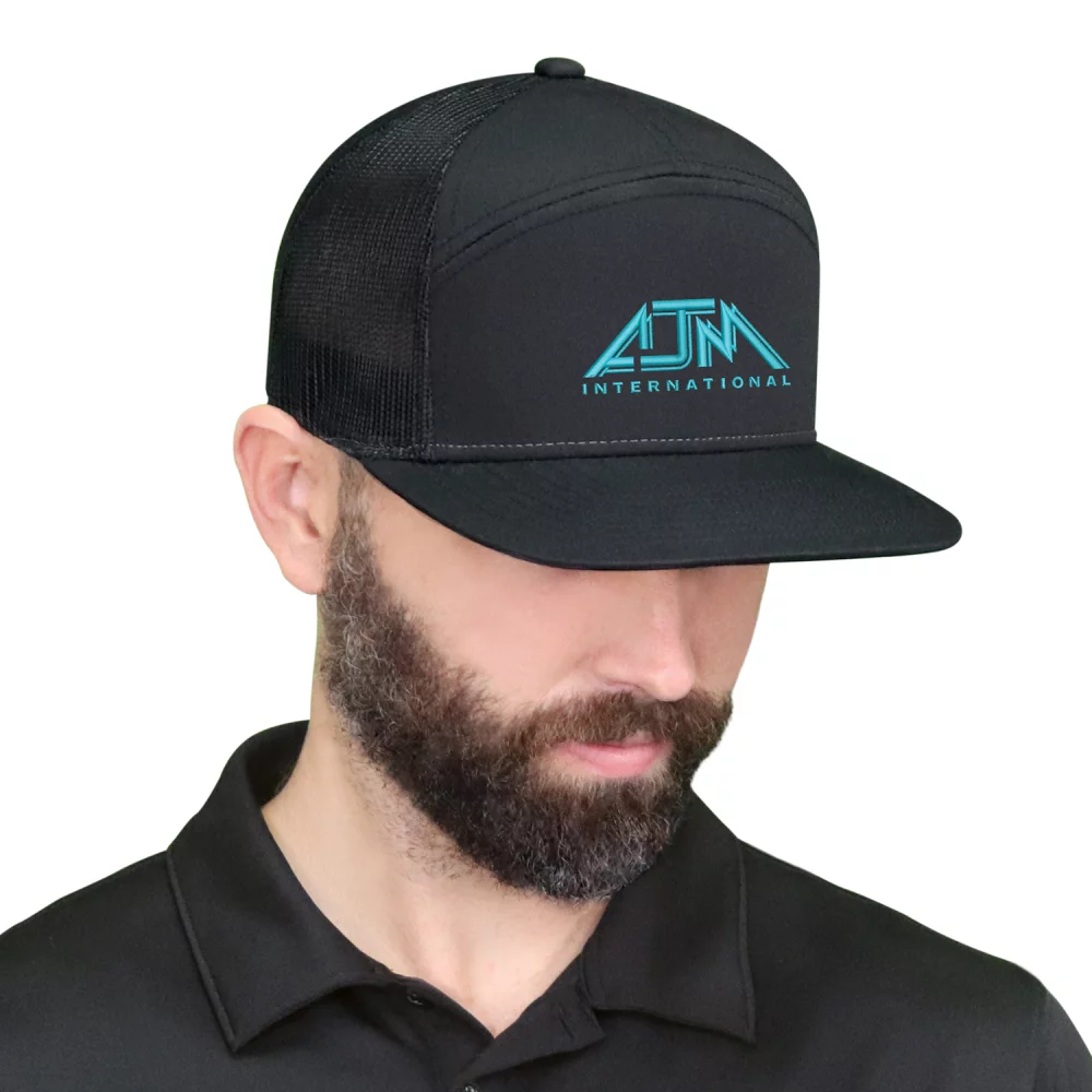 Casquette de style camper à 7 panneaux avec dos en filet