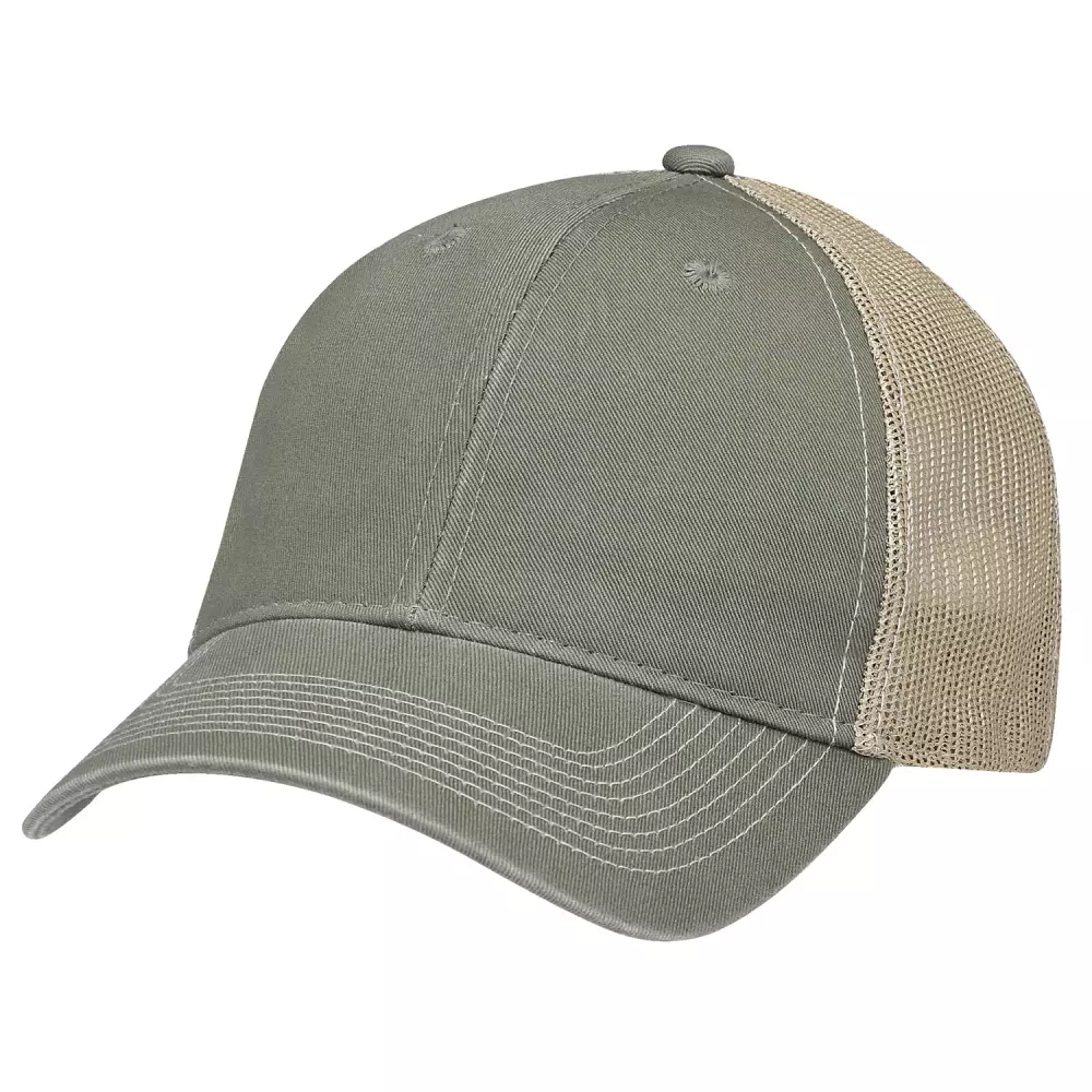 2 Toned Full Fit Nylon Cap w/Color Mesh Back