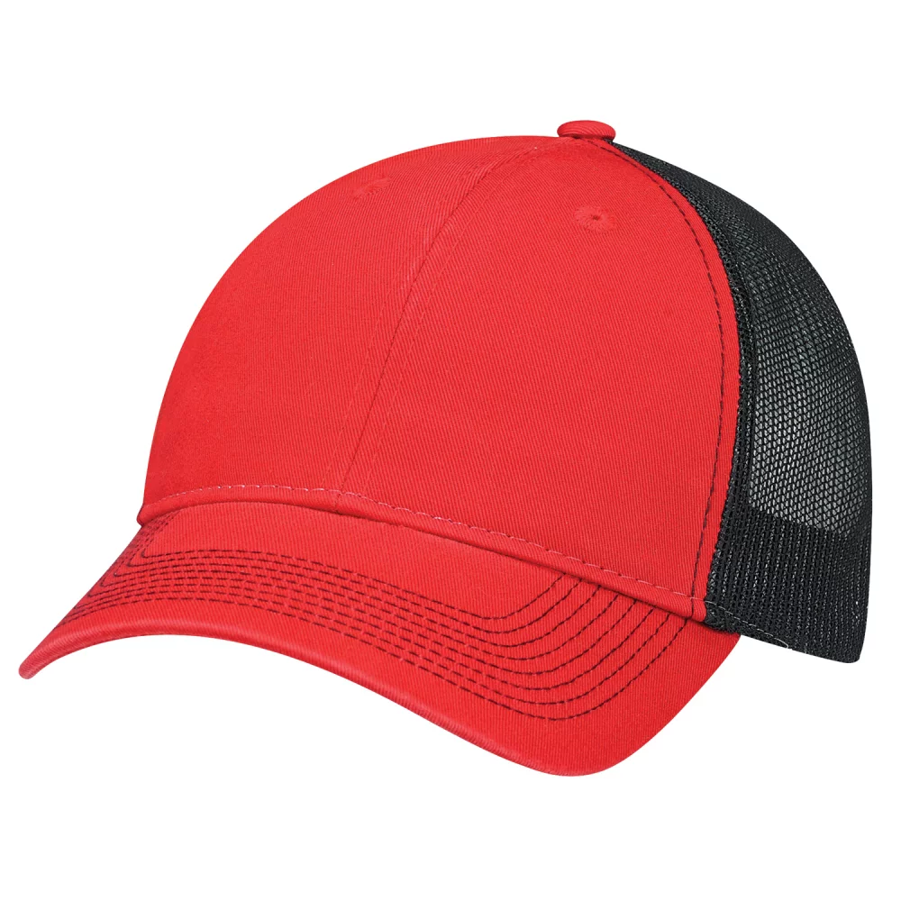 2 Toned Full Fit Nylon Cap w/Color Mesh Back