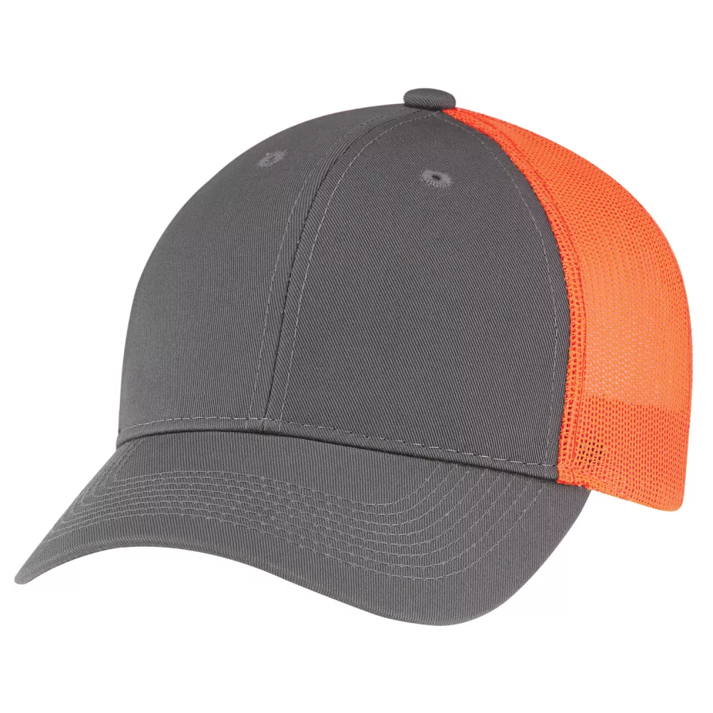 2 Toned Full Fit Nylon Cap w/Color Mesh Back