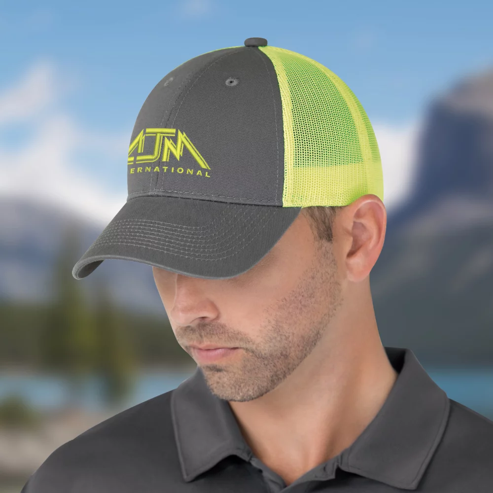 2 Toned Full Fit Nylon Cap w/Color Mesh Back