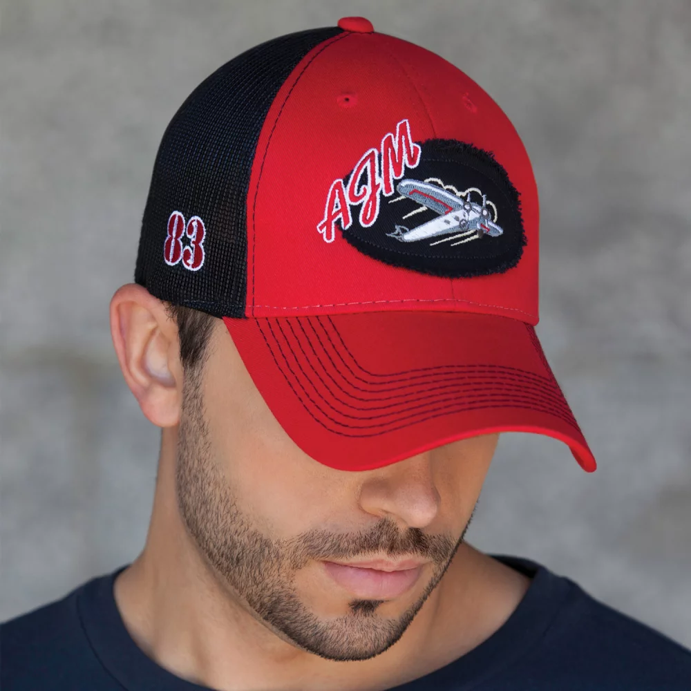 2 Toned Full Fit Nylon Cap w/Color Mesh Back