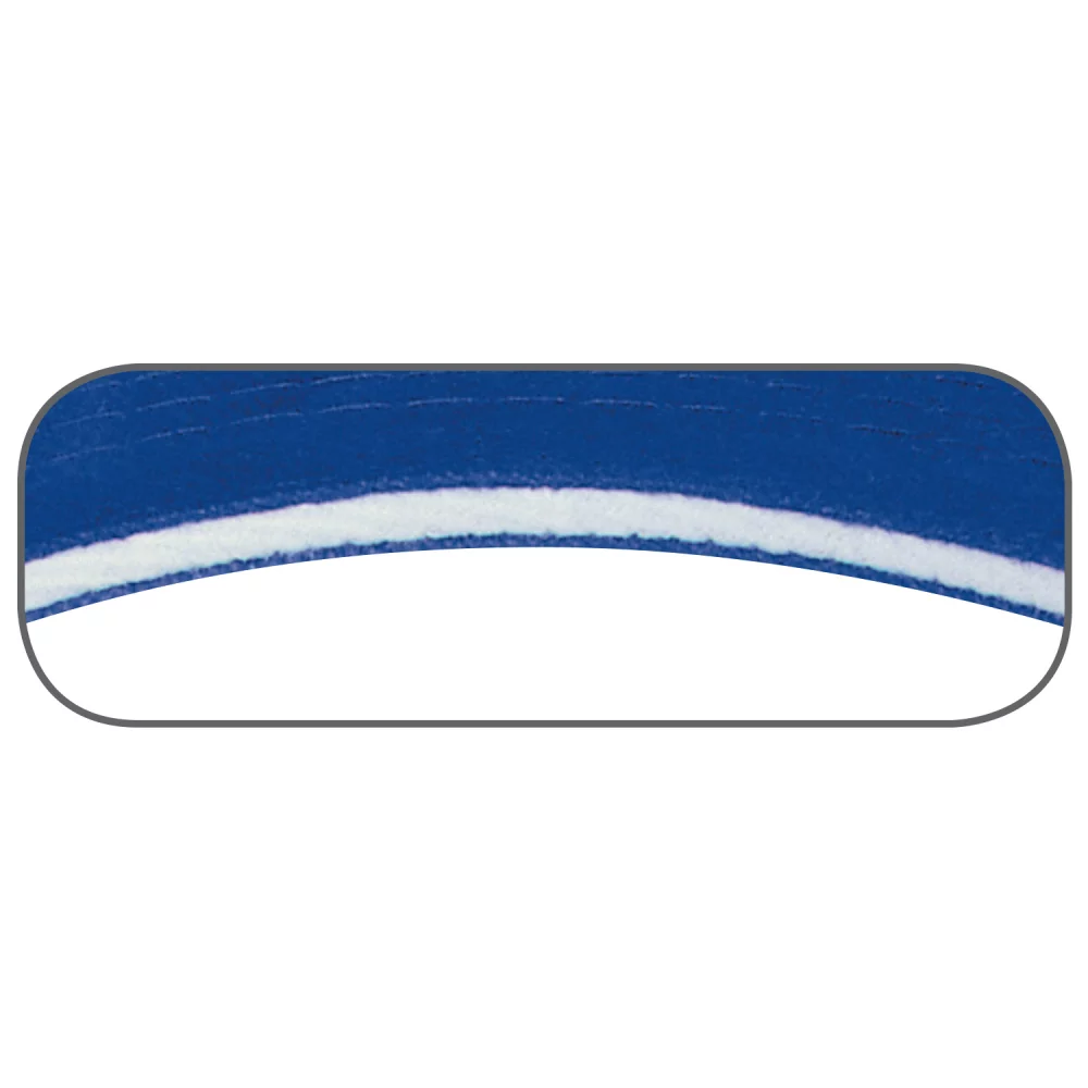 Casquette en sergé de coton brossé lourd avec bordure contrastée