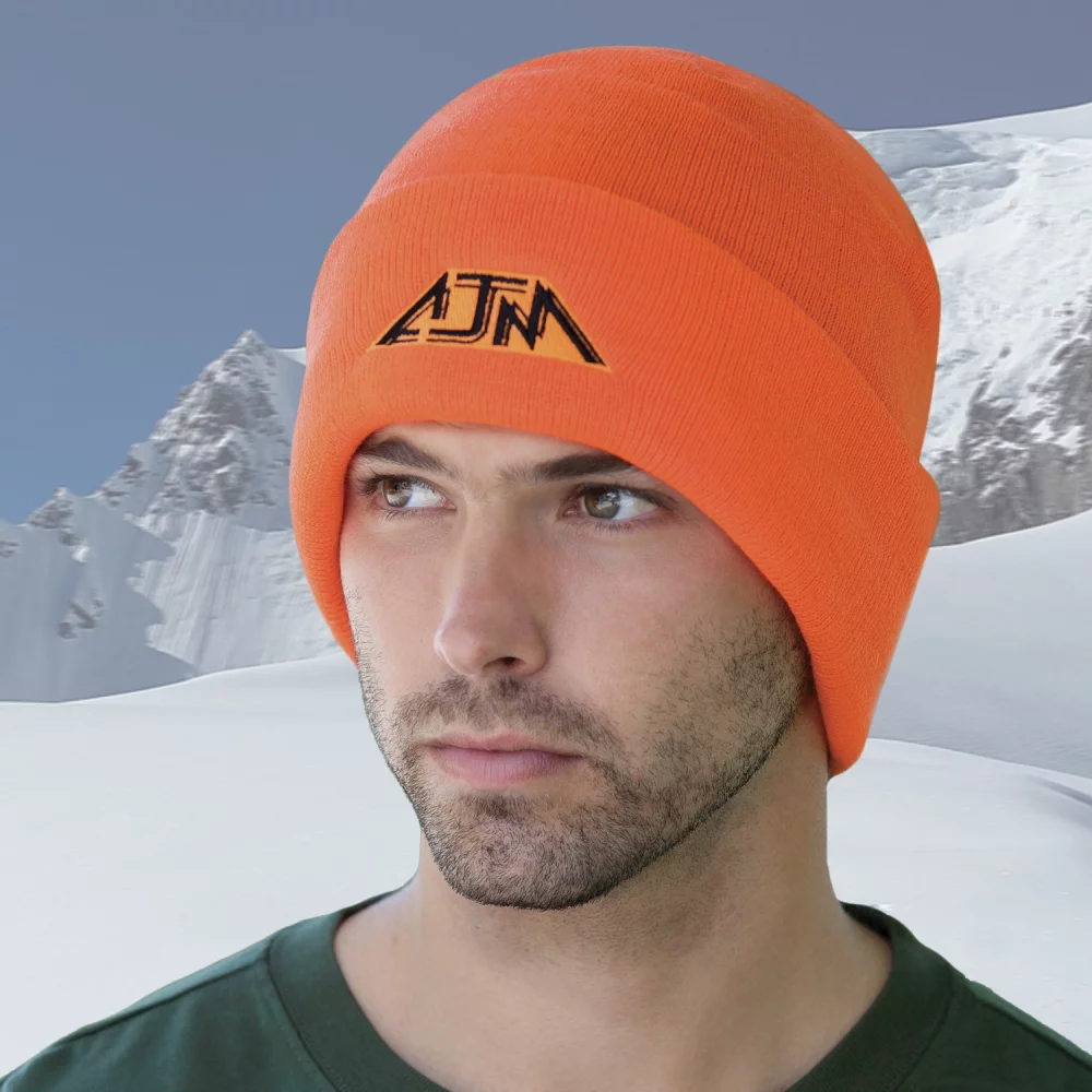Bonnet à revers en acrylique avec doublure en micro-polaire en polyester