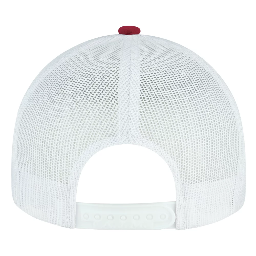 Casquette en toile de coton / polyester chiné / maille en nylon