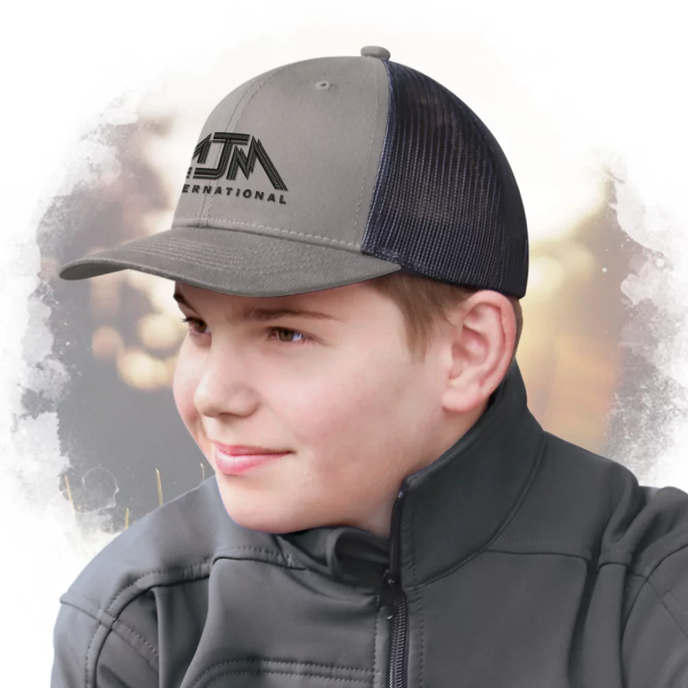 Casquette de jeunesse à 6 panneaux avec dos en filet