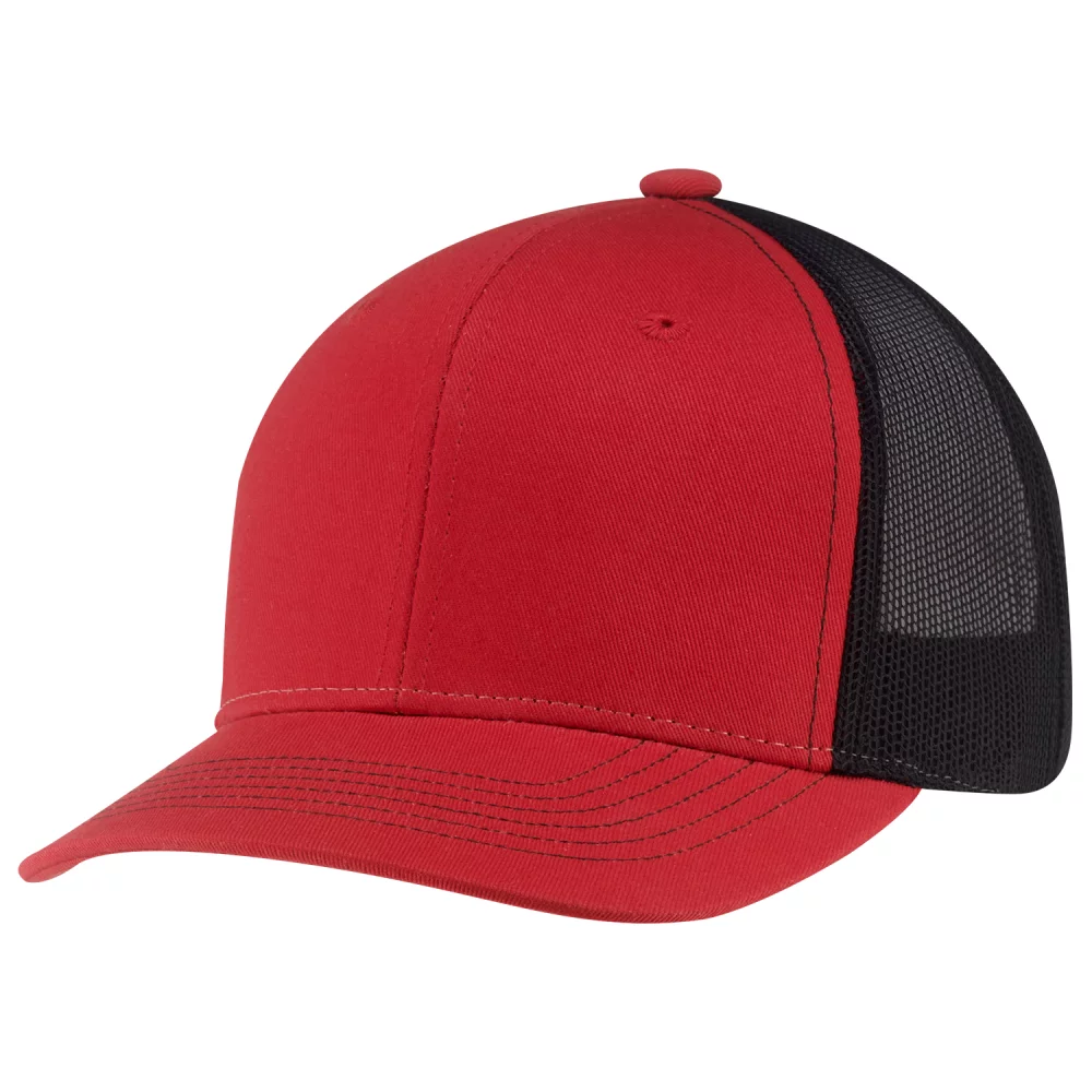 Casquette de jeunesse à 6 panneaux avec dos en filet
