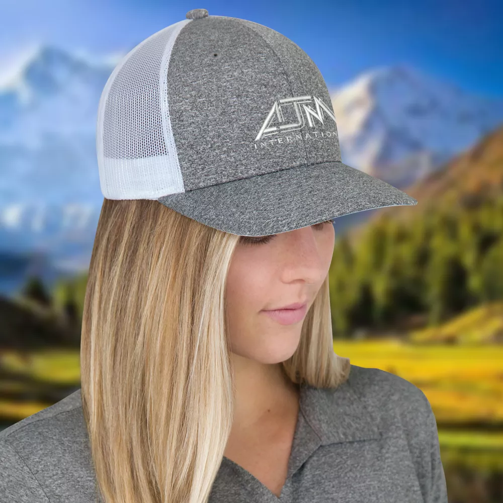 Casquette en maille de polyester chiné