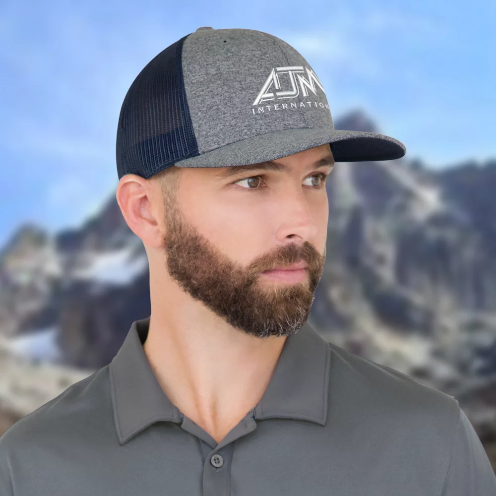 Casquette en maille de polyester chiné