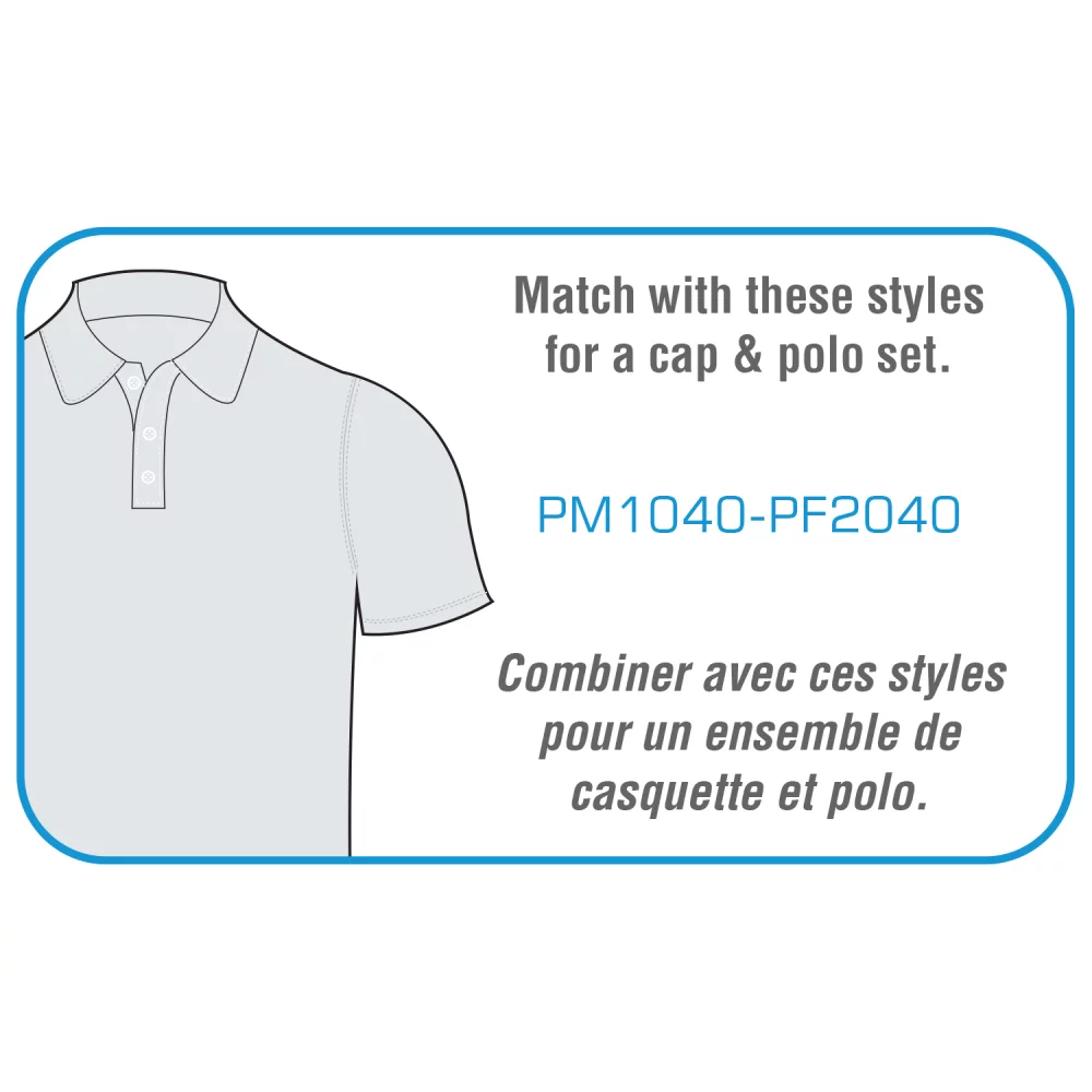 Casquette en maille de polyester chiné