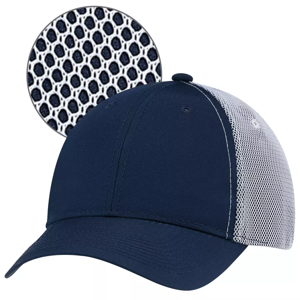Casquette ajustée à 6 panneaux avec maille collée