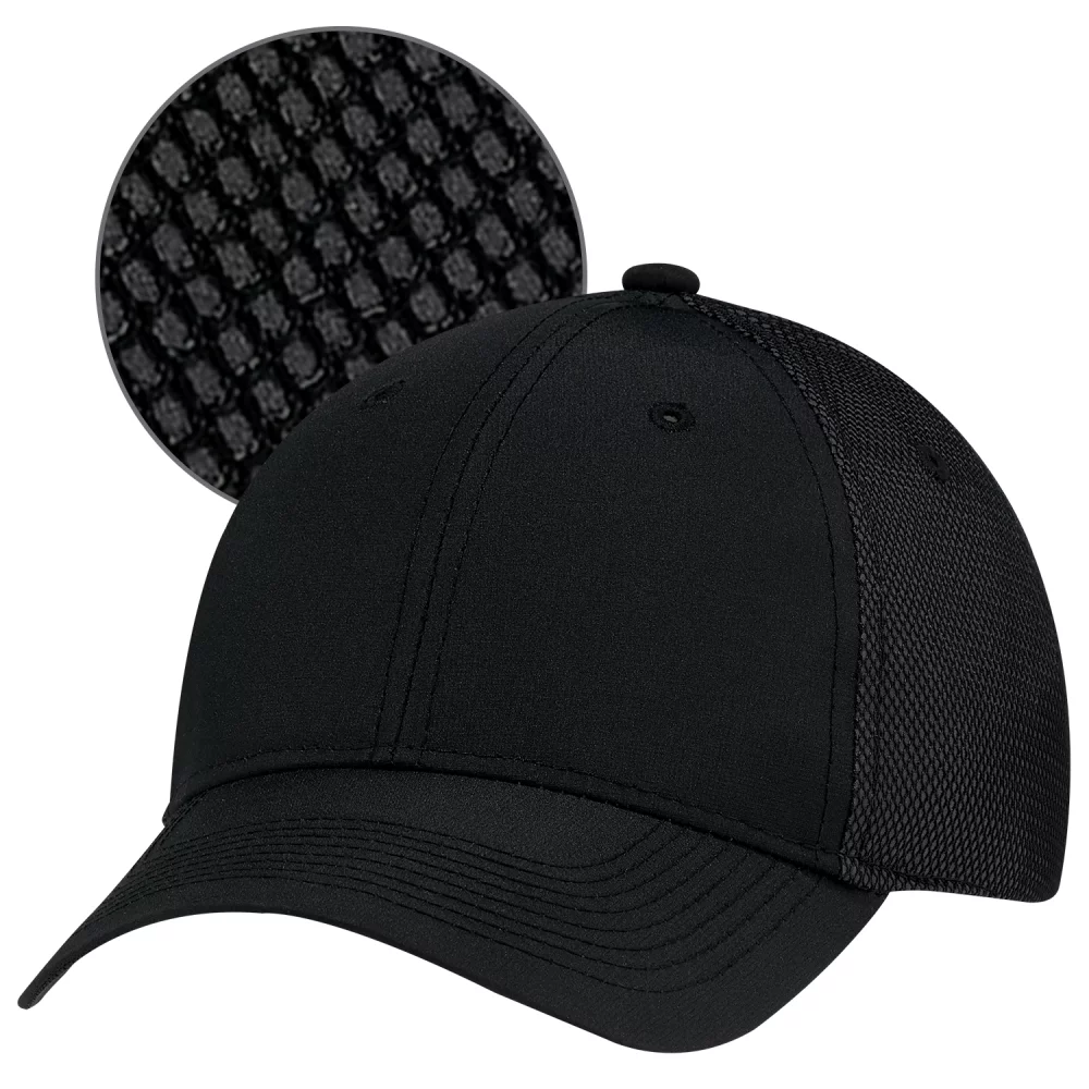 Casquette ajustée à 6 panneaux avec maille collée