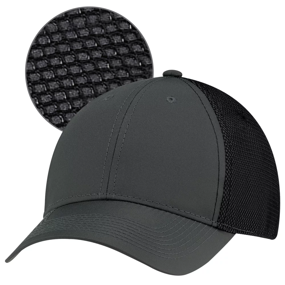Casquette ajustée à 6 panneaux avec maille collée
