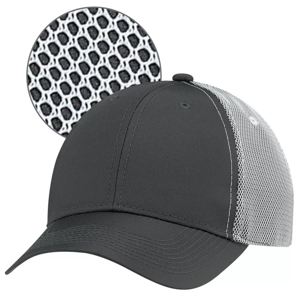 Casquette ajustée à 6 panneaux avec maille collée